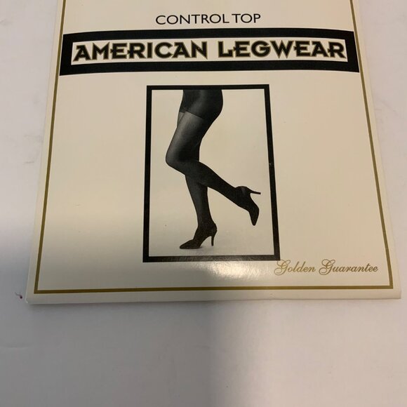 American Legwear Control Top Beige Pantyhose Size Medium New Vintage - Picture 3 of 6